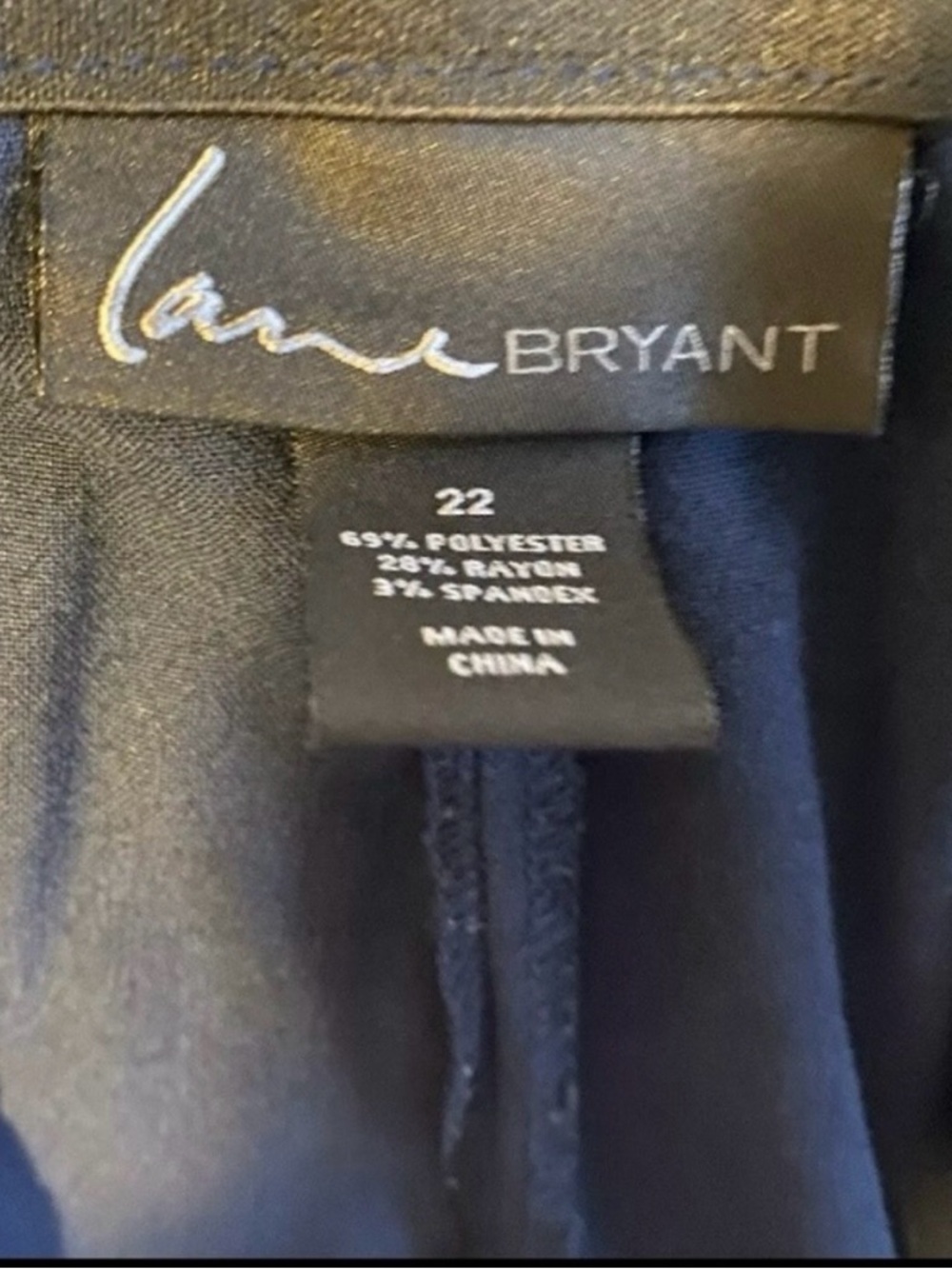 Lane Bryant Navy Blue Tailored Slacks - Picture 4 of 5